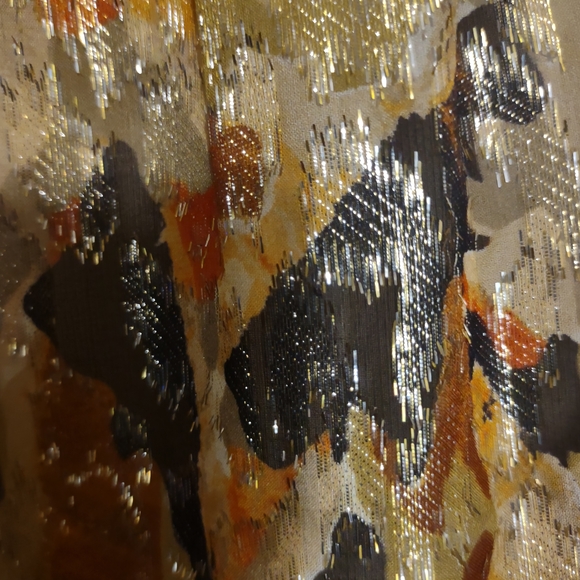 ba&sh Metallic Camo Ruffle Blouse - Picture 7 of 7